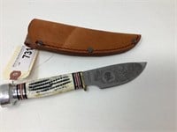 North American Hunting Club Knife in leather
