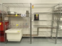 Metal Shelving Units, 48x18x74in 
*contents not