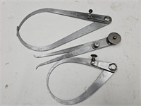 Vintage Starrett Machinist  5", 7" & 9" Calipars