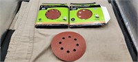 2 Boxes 5" Sanding Discs. 80 &120  Grit Red Resin