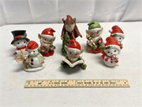 8 Assorted Christmas Homco Figures