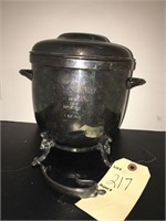 ANTIQUE SILVER THEMOS LINED ICE BUCKET