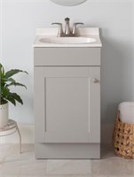 Project Source 18” Gray Vanity+Marble Top $129