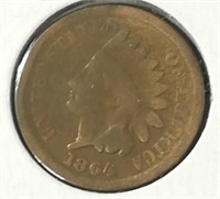 1864 Indian Head Penny 1c G CoinSnap