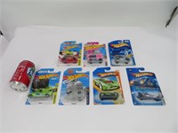 7 voitures hot wheels die cast