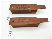 Lot of 2 Lynch Turkey Calls Including