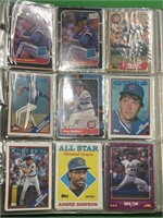 Sports Card Collection Binder with Baseball Cards