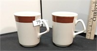 2 Homer Laughlin Coffee Mugs