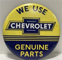 Chevrolet Genuine Parts Metal Button Advertising
