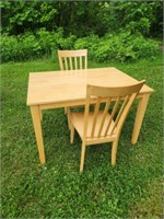 Modern wood dinette table set, table measures 36