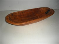 Vintage 18 inch Wood Bowl