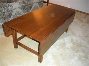 Pine Drop Leaf Coffee Table  48x22/36x18 inches
