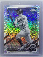 Pete Alonso 2021 Topps Chrome Black White Speckle