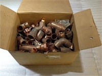 9 pound unused copper  fittings