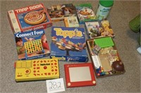 CHILDRENS GAMES, PUZZLES, ETCH-A-SKETCH