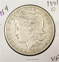 1891 O MORGAN DOLLAR  VF