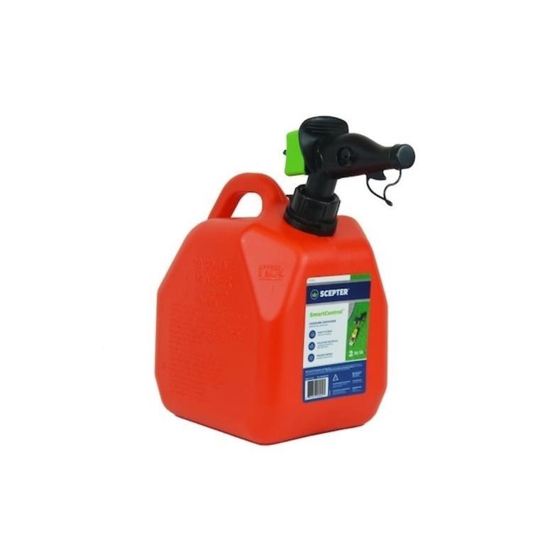 Scepter Usa 2-gallon Red Plastic Gas Can With