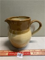 FANTANSTIC VINTAGE TWO TONE POTTERY PITCHER