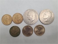 Lot 7 One Dollar Coins