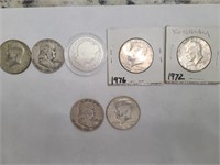 Set 7 half dollars 1906-1976