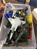 Box lot of army tanks planes helicopters