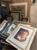 TOTE OF ASSORTED PICTURE FRAMES