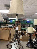 34 “ IRON TABLE LAMP W/ SHADE