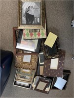 TOTE OF ASSORTED PICTURE FRAMES