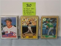 (3) Team Sets - Red Sox, Oakland A's, Pirates