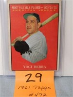 Yogi Berra 1961 Topps #472