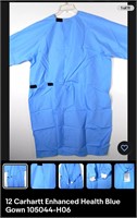 12 Carhartt Enhanced Blue Gown105044-H062 2XL