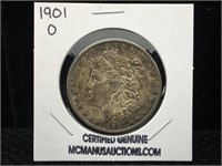 1901-O Morgan Silver Dollar in Flip