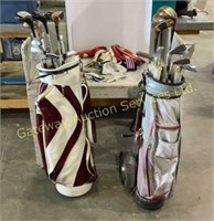 2 Sets of Golf Clubs in Bags