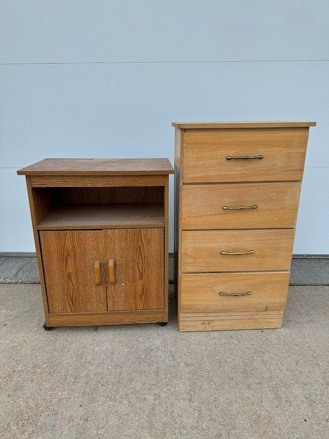 Dresser & Microwave Cart- See Desc