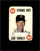 1968 Topps Game Jim Lonborg VG to VG-EX+