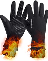 ($29) Tiakia Winter Warm Gloves,Anti-Slip Touch, L