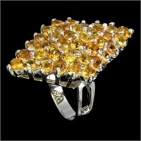 Natural Yellow Citrine Ring