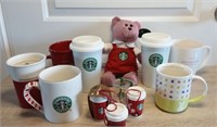 Starbucks Stuffed Toy & Cups