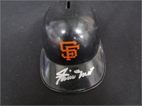 WILLIE MAYS SIGNED GIANTS SOUVENIR HELMET COA