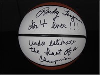 RUDY TOMJANOVICH SIGNED BASKETBALL COA