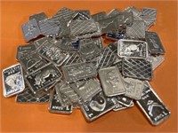 60x Bars Pure .999 Fine Silver Bars Bullion