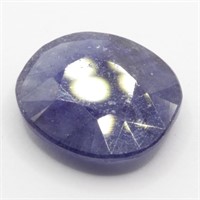 CERT 8.62ct African Blue Sapphire AIG Certified