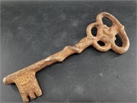 Large cast iron key, new