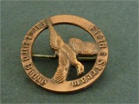 1950s Field and Stream "First Bird Badge"