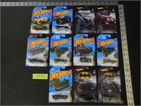 Lot of Batmobile Hotwheels, 89 Batman, 60's Batman