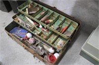 Vintage Tackle Box & Contents