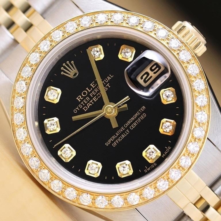 Rolex Ladies Datejust Diamond Watch