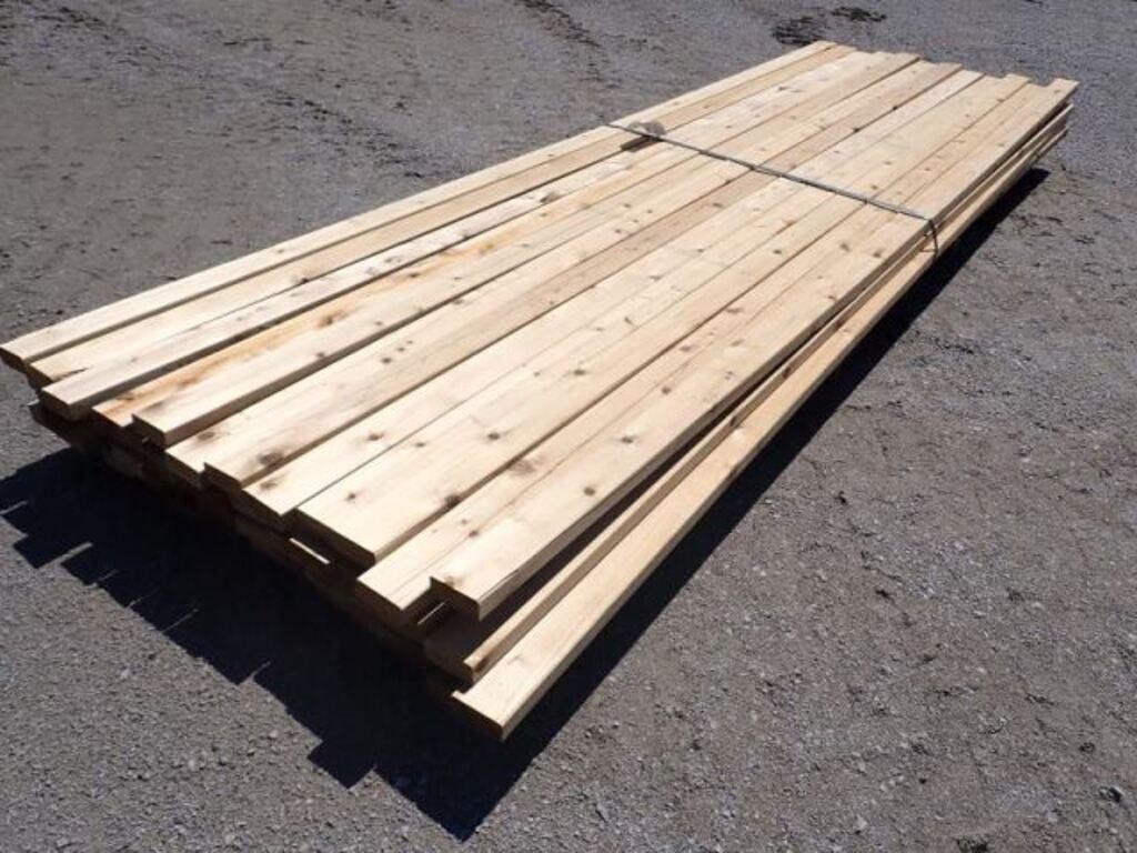 Qty Of 2 In. x 4 In. x 12 Ft. Low Grade Western