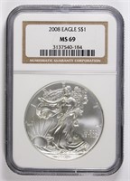 2008 AMERICAN SILVER EAGLE