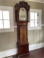 Large 19th Century Moon Phase Tall Case Clock